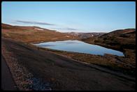 Lakes and tundra.