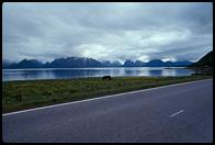 View of the Lofoten Islands from the Vesteralens.