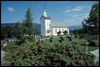 Flowers and graveyard.