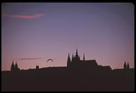 Dusk, Prague Castle.