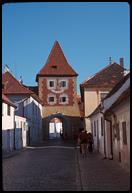 The party's over: Inter-Railers leave Cesky Krumlov.