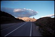 Sunset on Passo del Bernina.