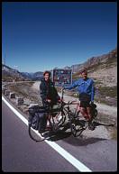 The top of Sustenpass.  Motorcyclists like to leave stickers.